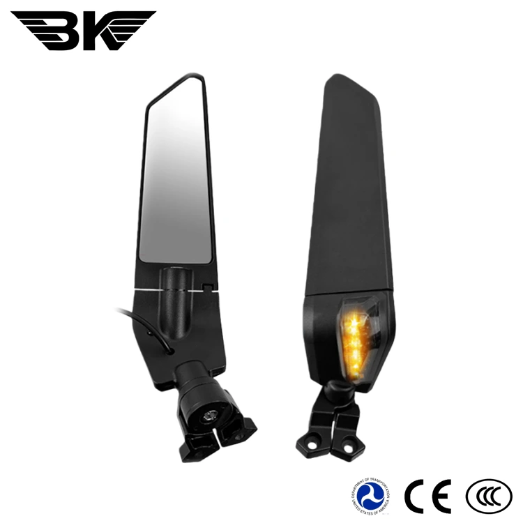Kit de rétroviseur pour moto avec lumière LED
