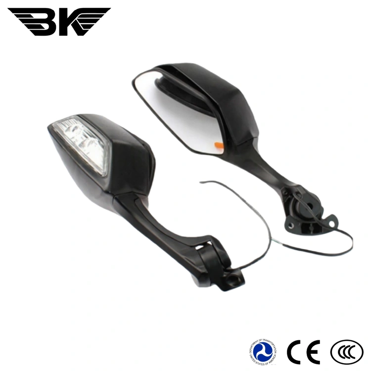 Rétroviseur latéral pour motos avec lumière LED